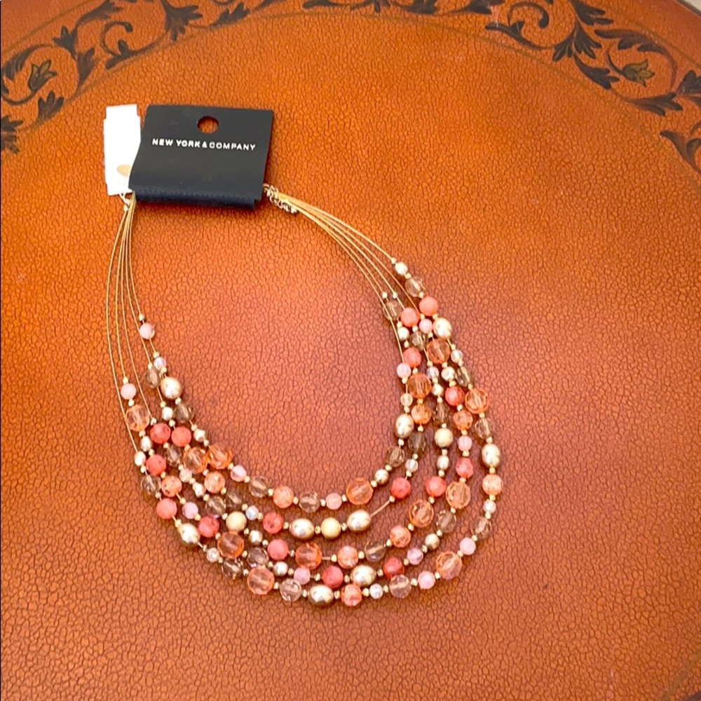 New Yor Company beaded layered necklace.